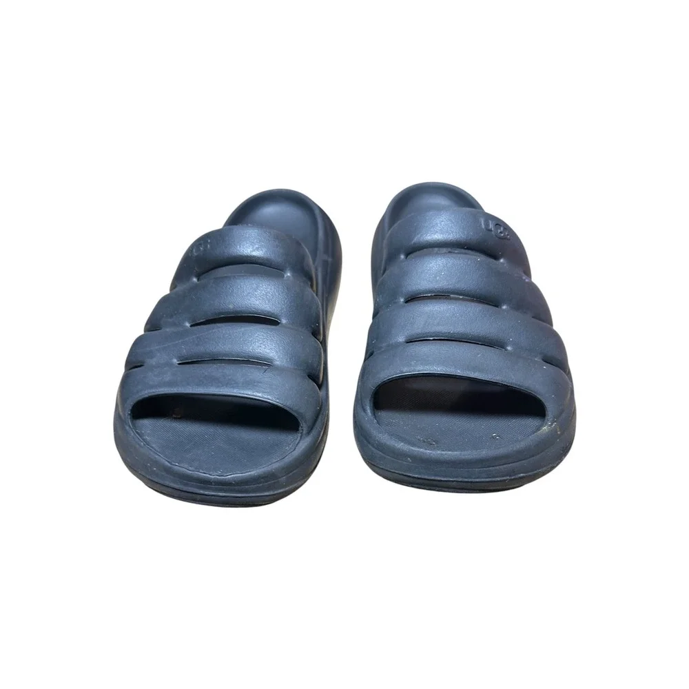 UGG Sport Yeah Black EVA Platform Slide Sandals Mens 10 Womens 12 1126811